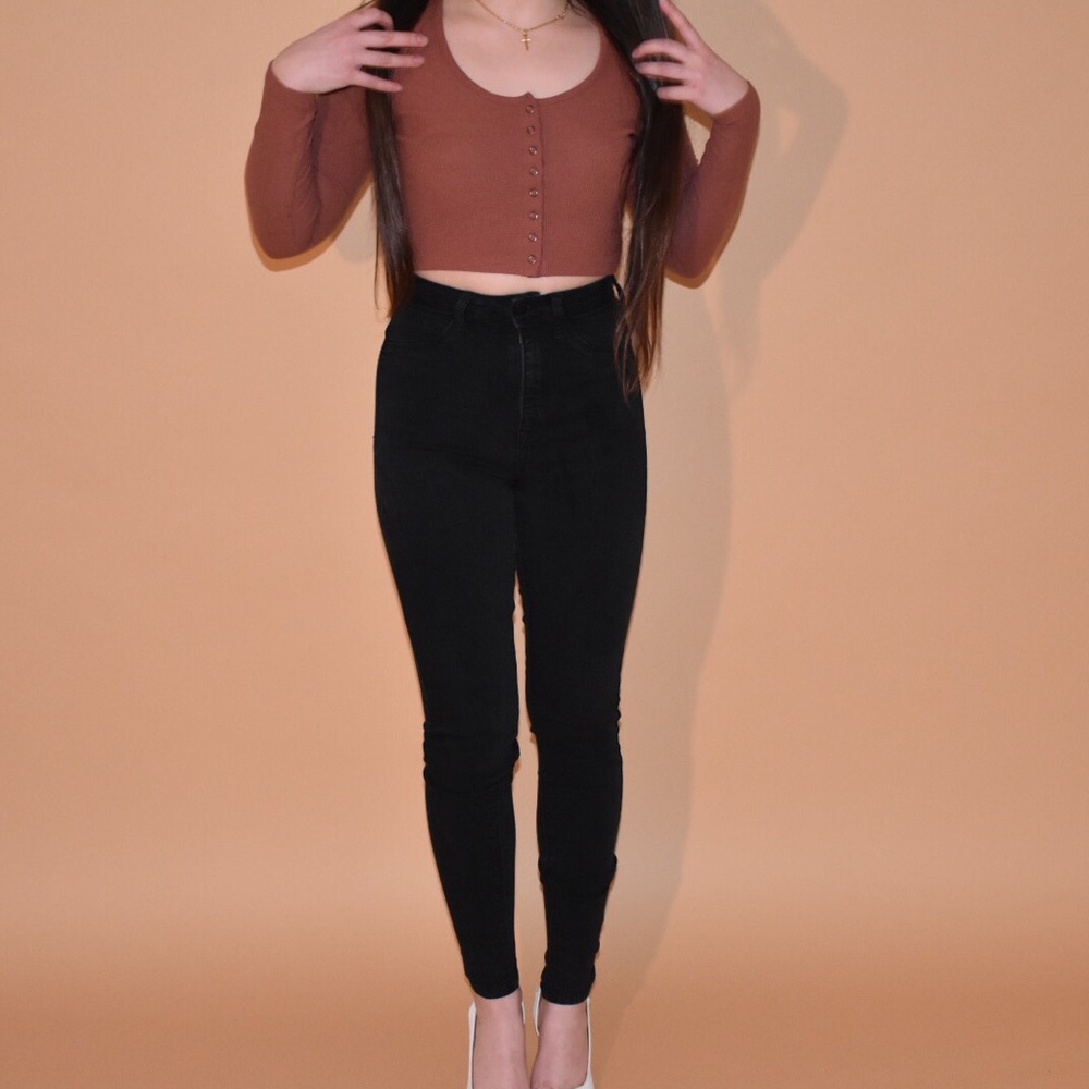 Fashion nova high waisted black jeans - Picture 5 of 6